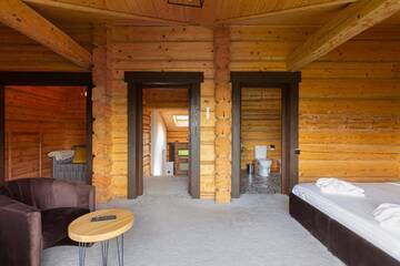 Фото номера Шале с двумя спальнями Шале GOOD DAYS Shale Resort 4 км до Буковеля г. Яблоница 16