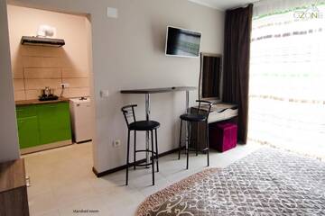 Фото номера Двухместный номер с 1 кроватью и балконом Апарт-отели Ozone minihotel г. Яблоница 3